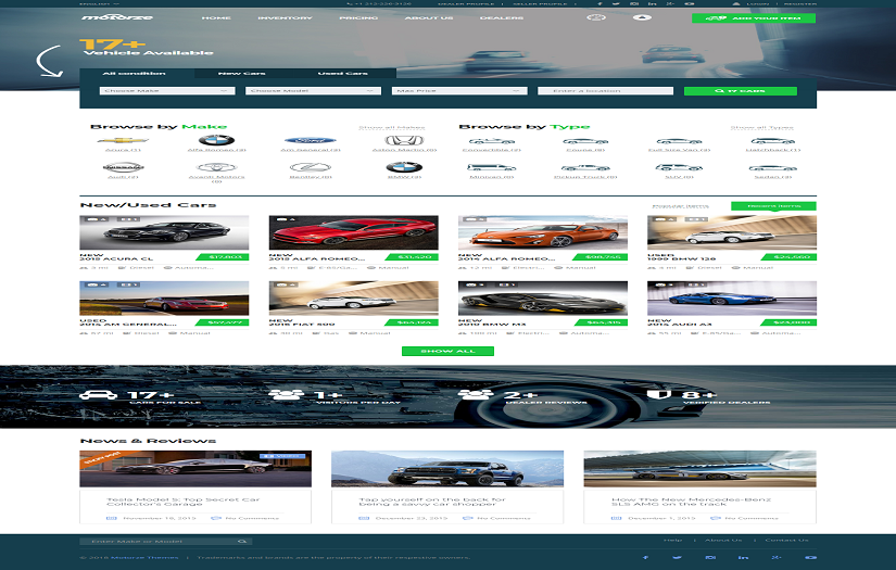 Motorze - Website Development screenshot 1